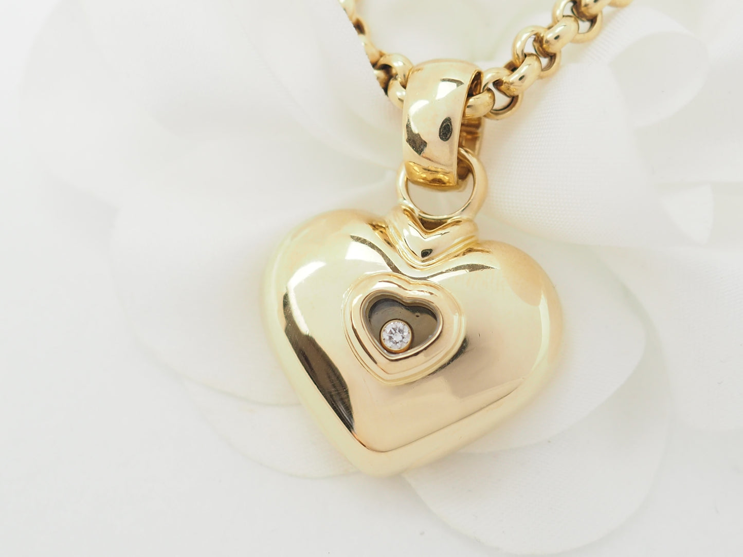 Collier Chopard Happy Diamonds en or jaune et diamant