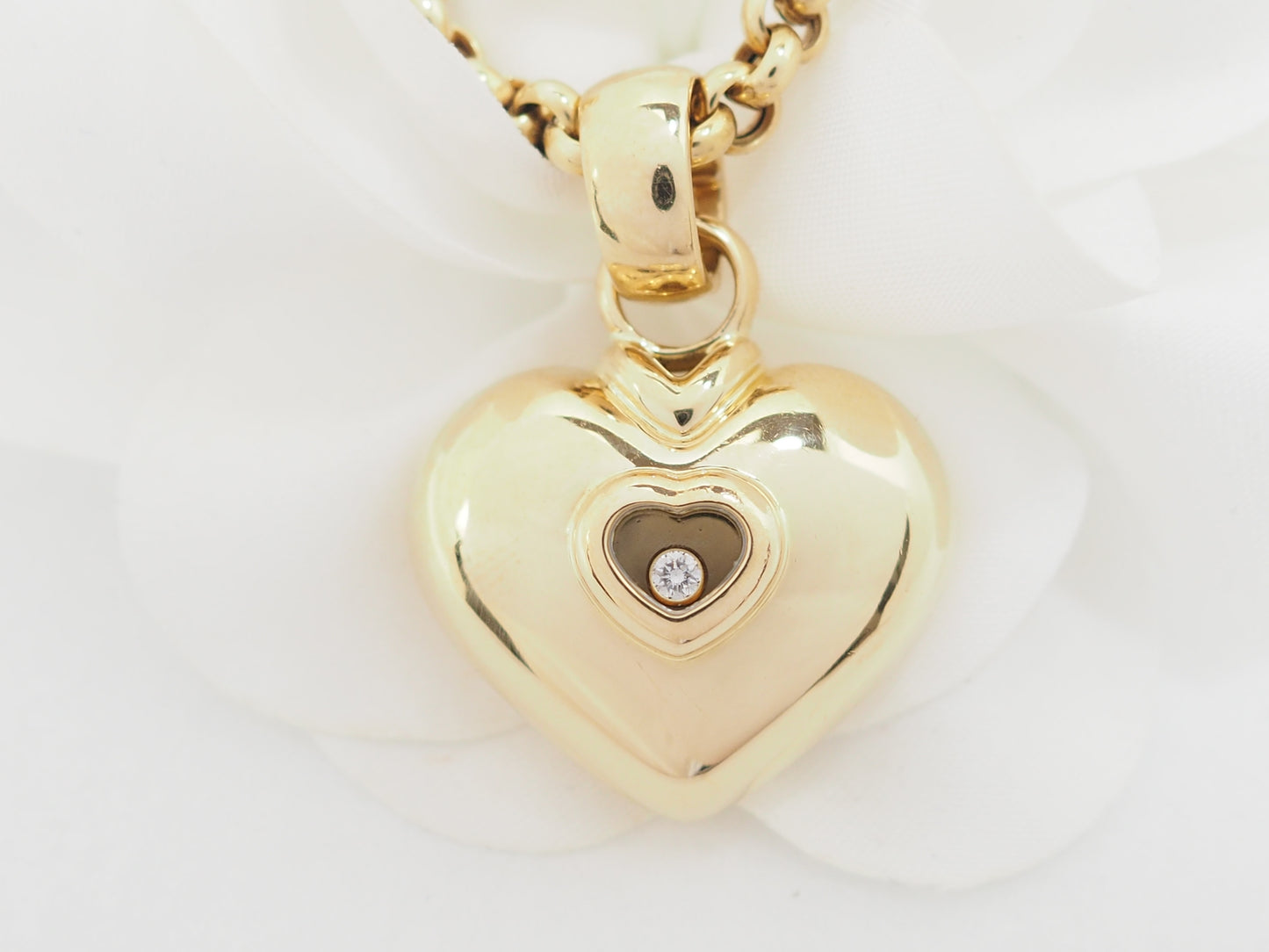 Collier Chopard Happy Diamonds en or jaune et diamant