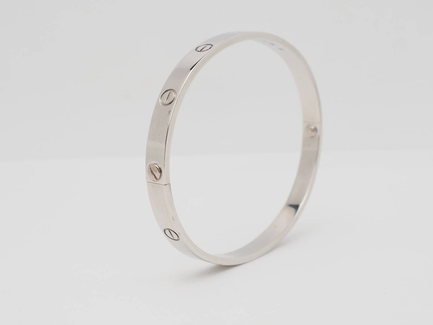Bracelet Cartier Love en or blanc