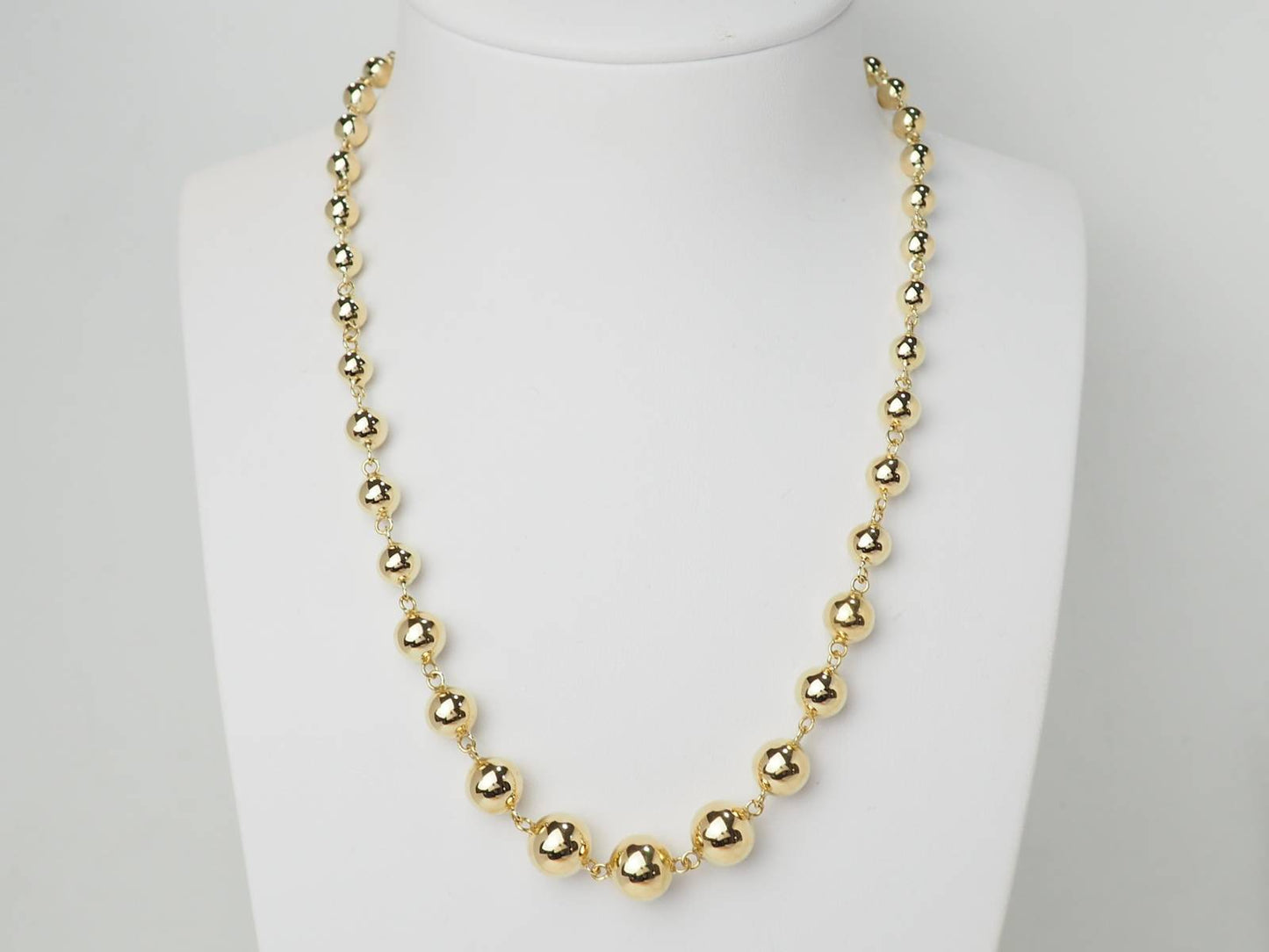 Collier marseillais boules en chute en or jaune
