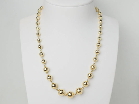Collier marseillais boules en chute en or jaune
