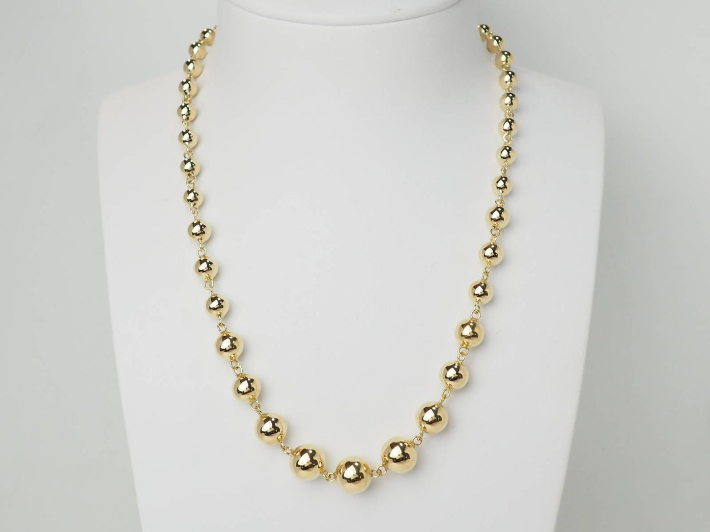 Collier marseillais boules en chute en or jaune