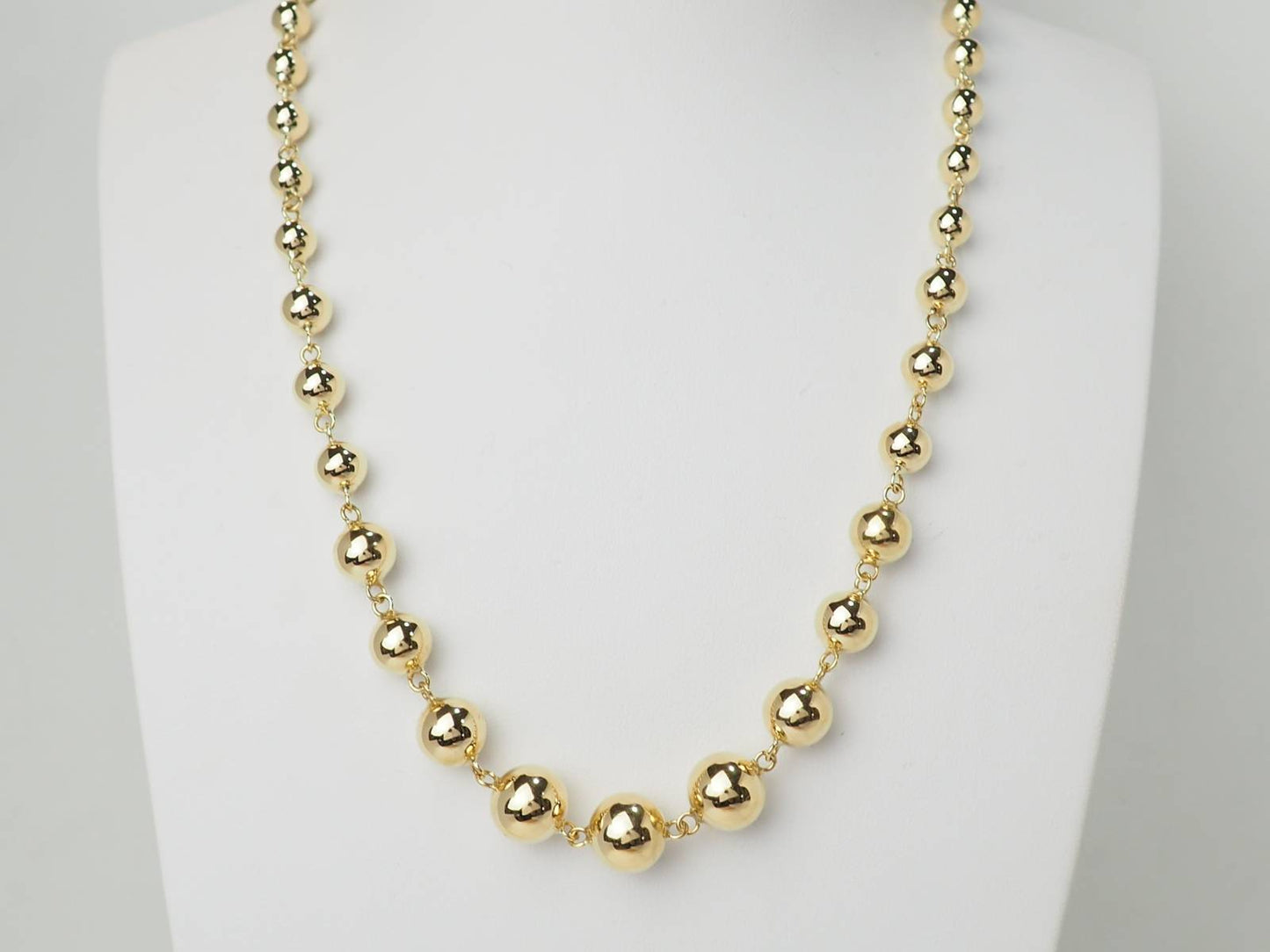 Collier marseillais boules en chute en or jaune