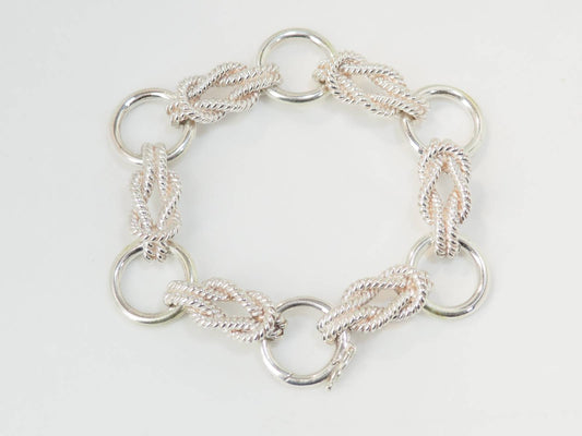 Bracelet Hermès "Audierne" en argent 