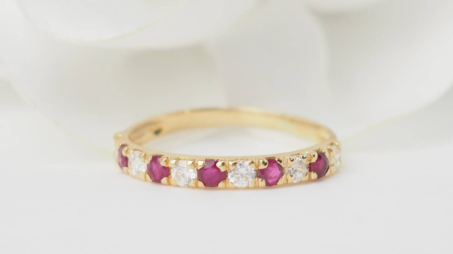 Demi alliance en or jaune