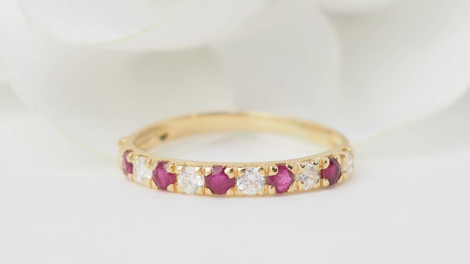 Demi alliance en or jaune