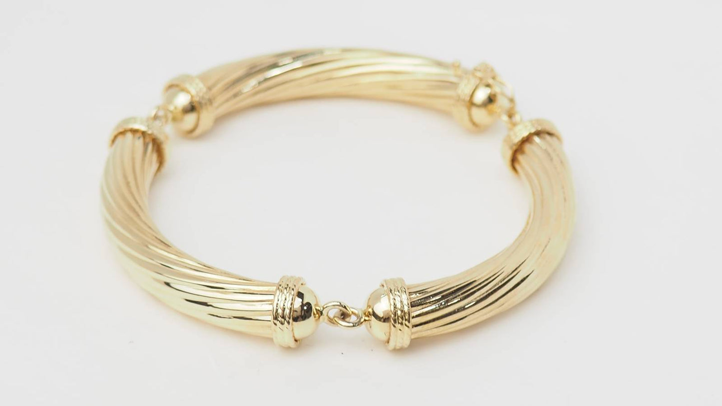 Bracelet articulé en or jaune 18kt