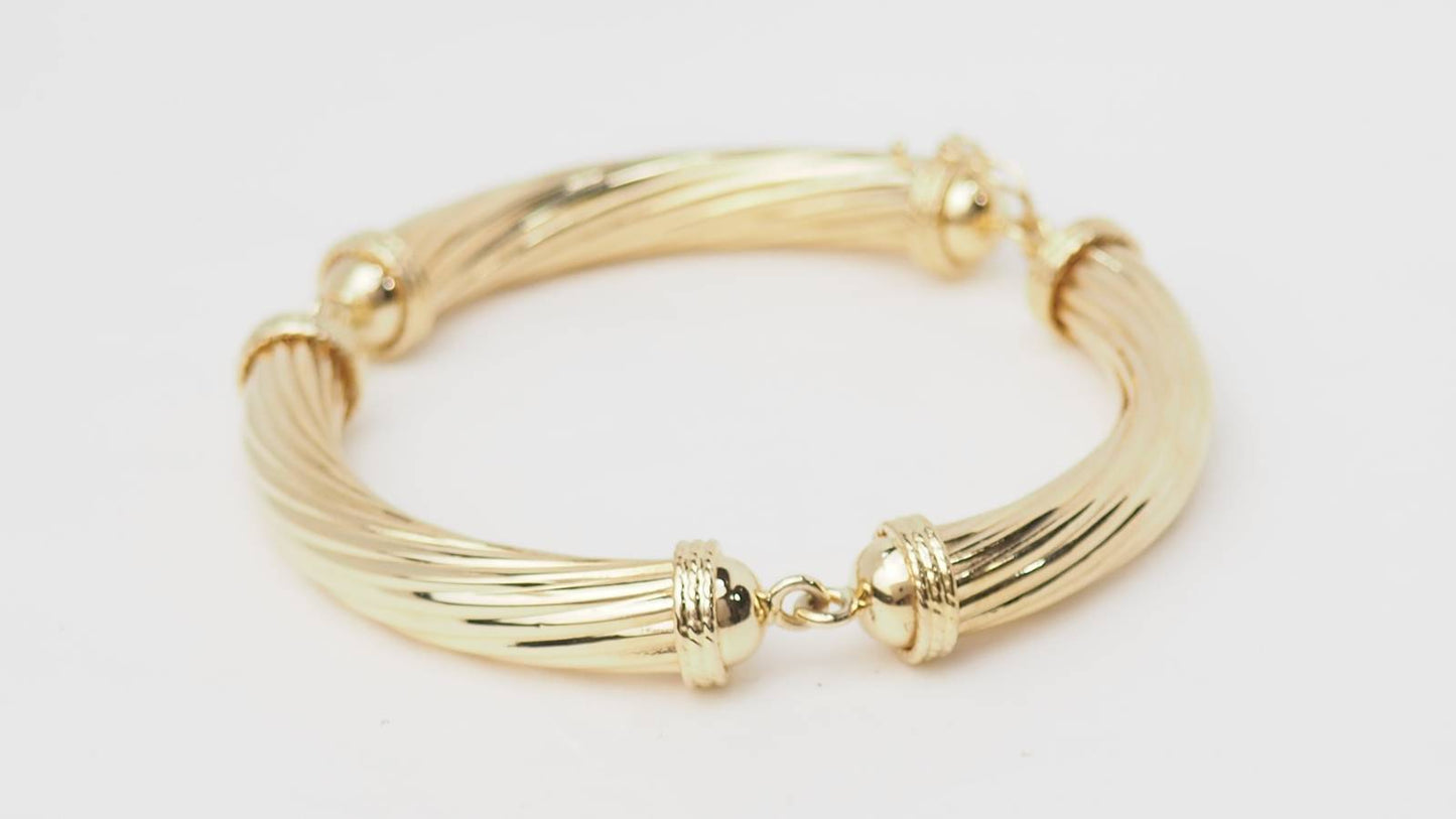 Bracelet articulé en or jaune 18kt