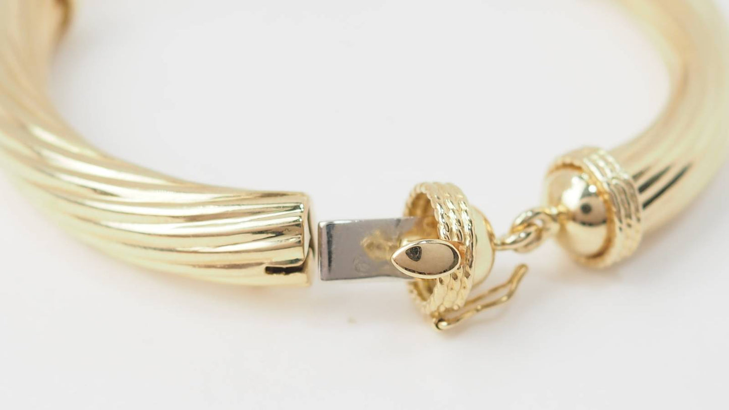 Bracelet articulé en or jaune 18kt