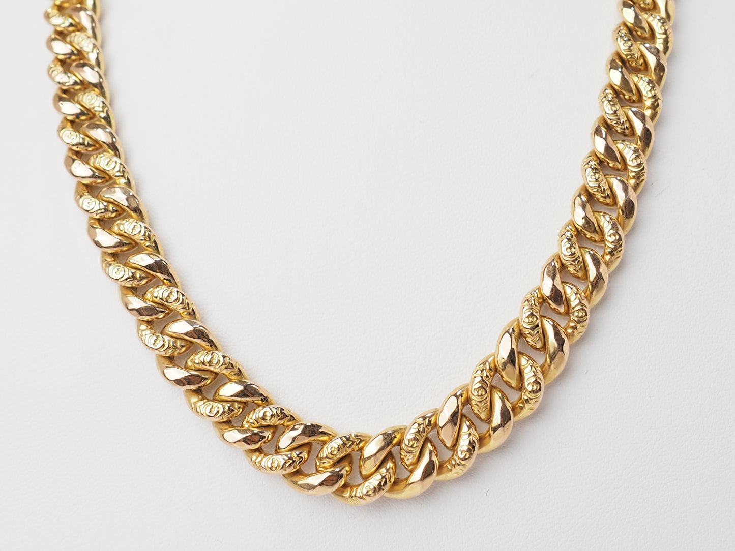 Collier maille gourmette en or jaune