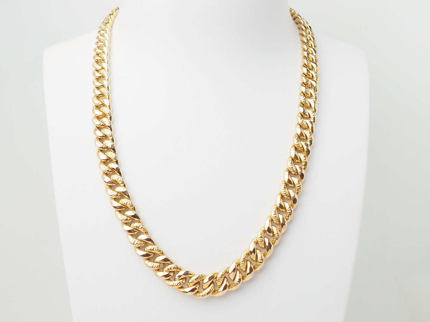 Collier maille gourmette en or jaune