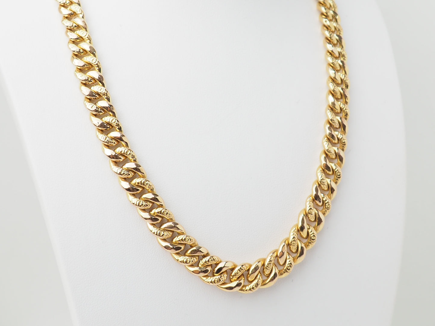 Collier maille gourmette en or jaune