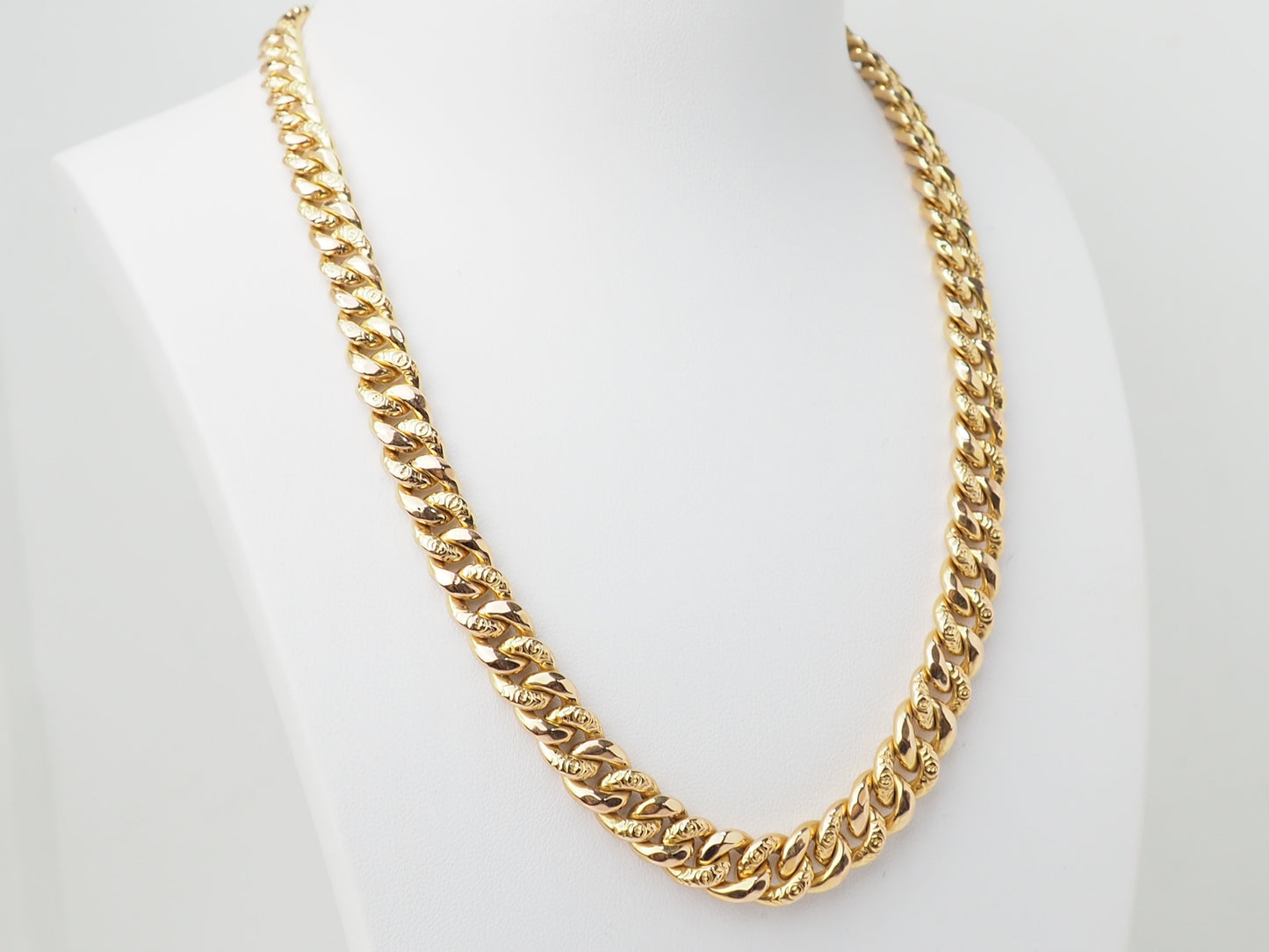 Collier maille gourmette en or jaune