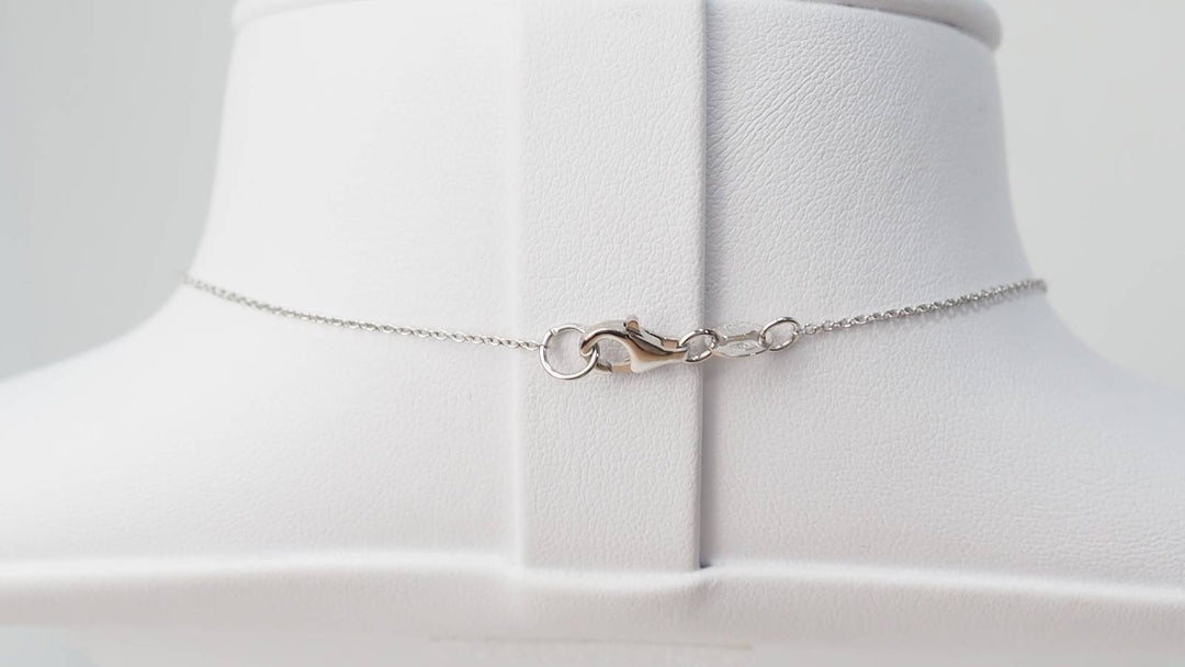 Collier en or blanc et diamants