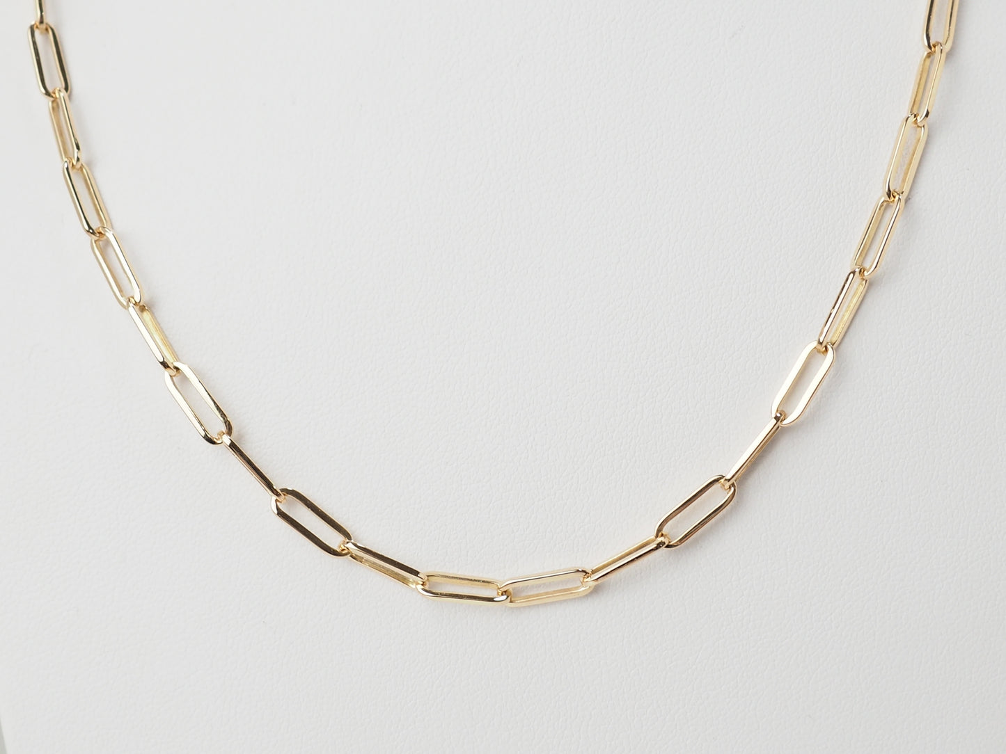 Sautoir maille rectangle en or jaune