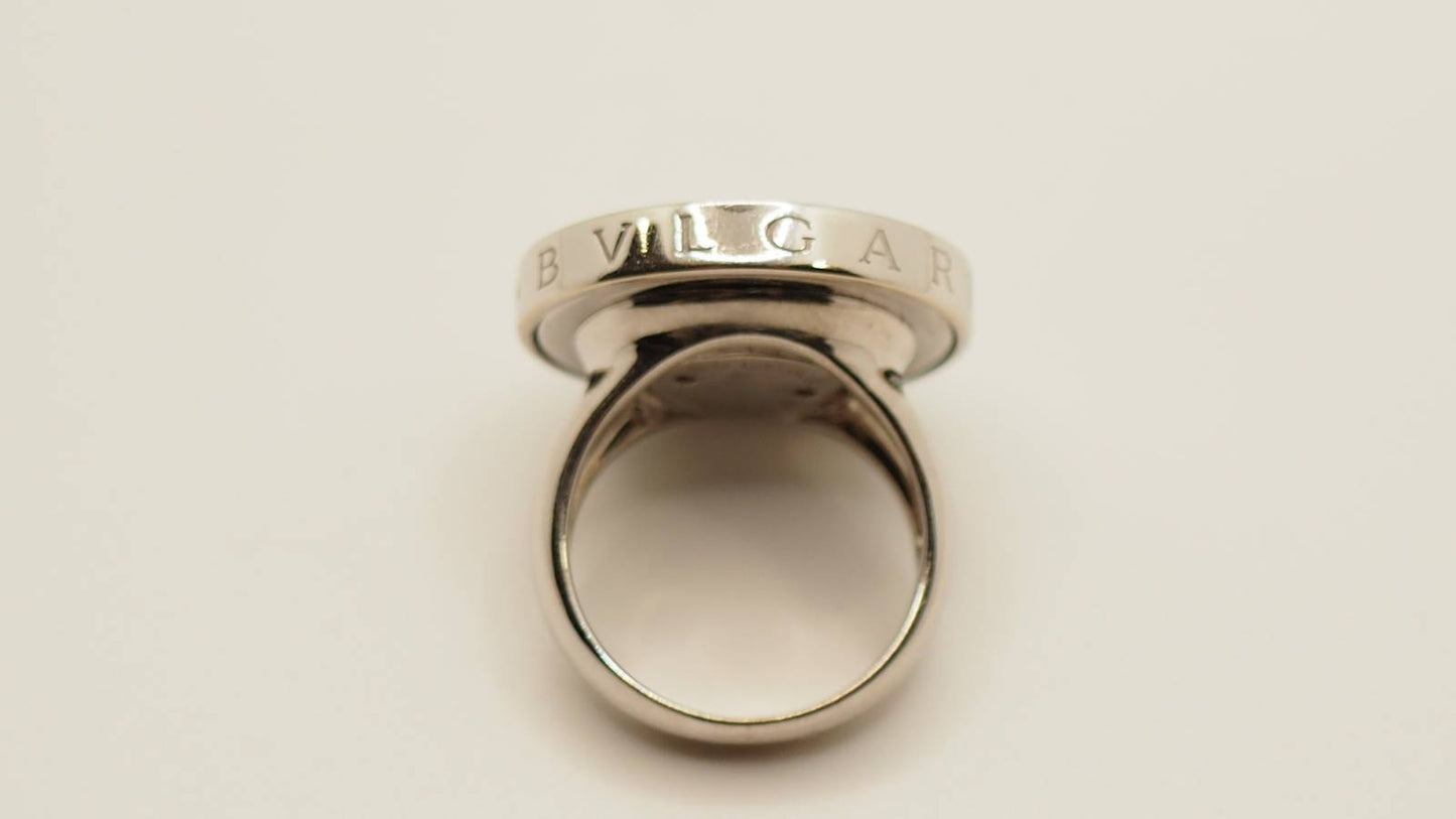 Bague en or blanc et onyx Yin Yang Bulgari