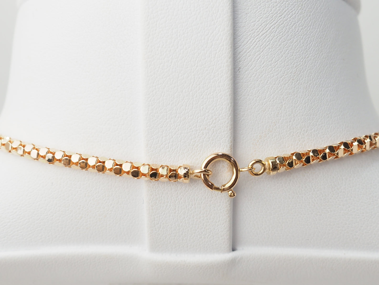 Collier en or rose, maille venitienne ronde