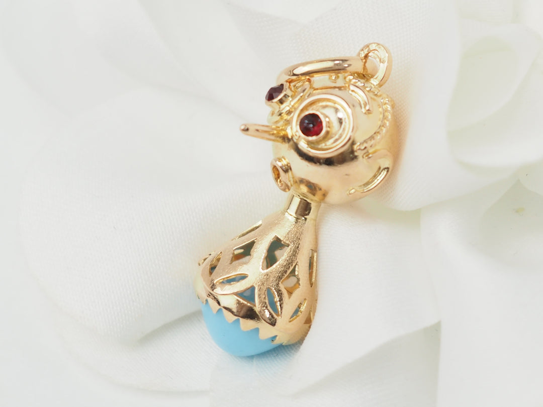 Pendentif breloque figurine en or jaune