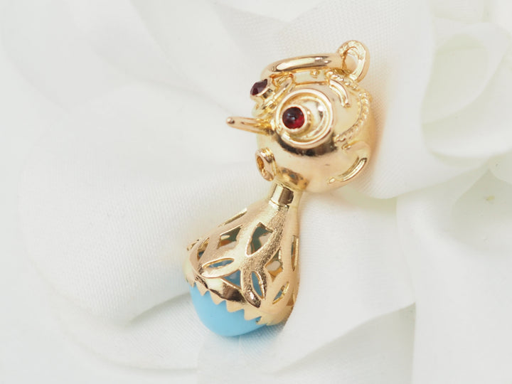 Pendentif breloque figurine en or jaune