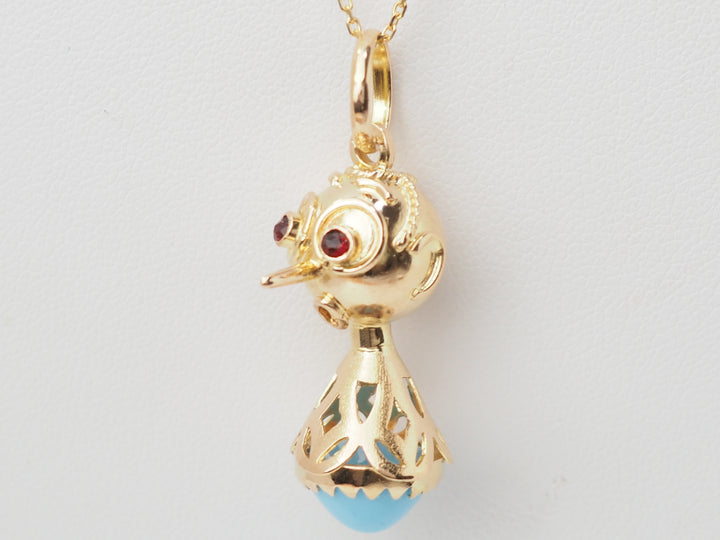 Pendentif breloque figurine en or jaune