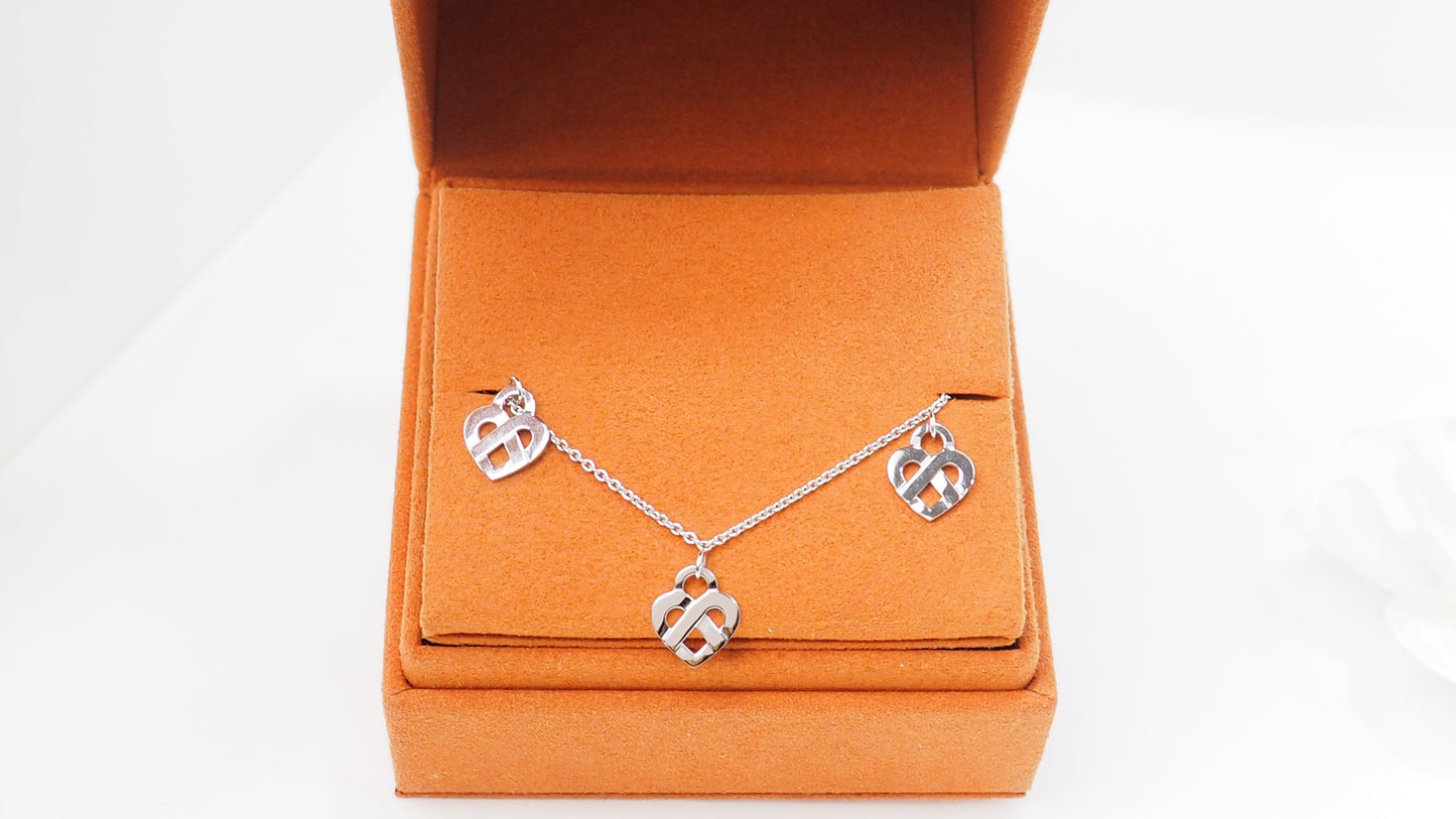 Bracelet Poiray Coeur Entrelacé en or blanc