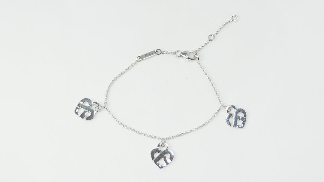 Bracelet Poiray Coeur Entrelacé en or blanc