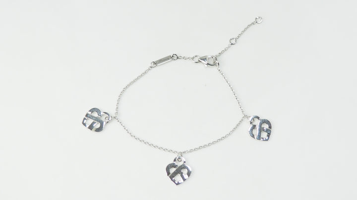 Bracelet Poiray Coeur Entrelacé en or blanc