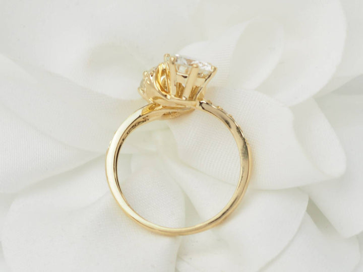Bague Toi et Moi en or jaune et diamants