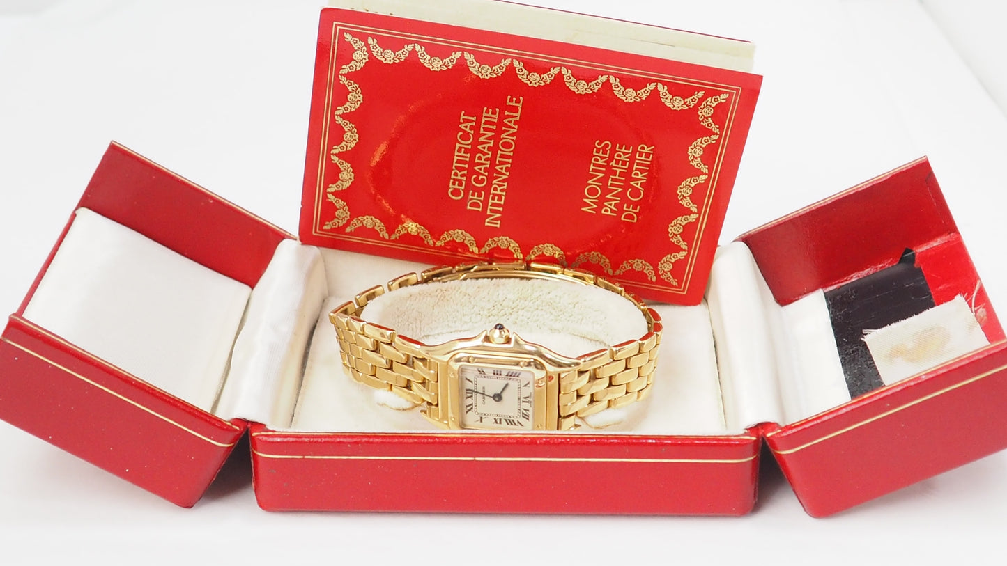 Montre Cartier Panthère en or jaune