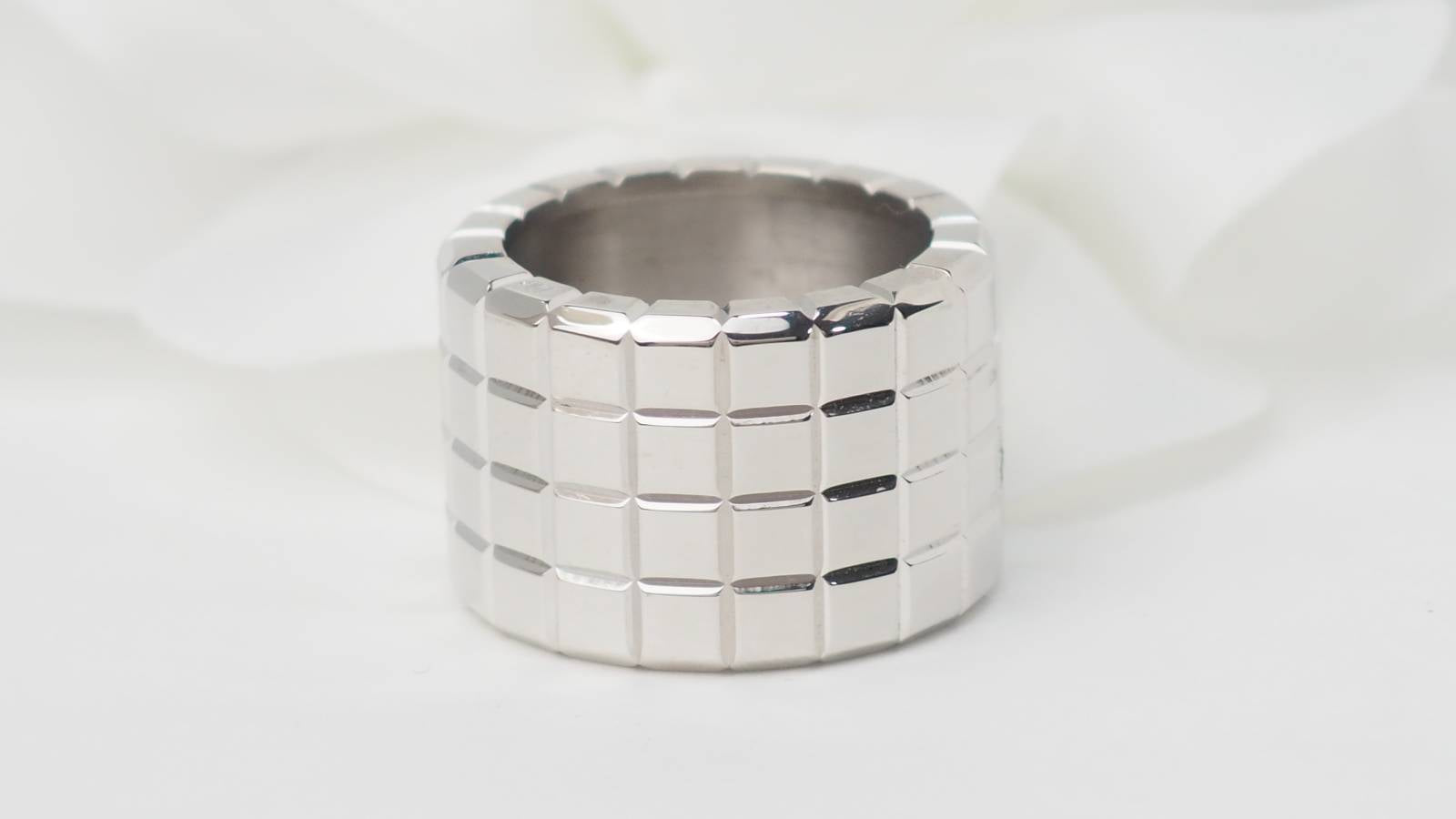 Bague Chopard Ice cube en or blanc