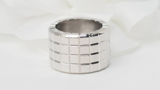 Bague Chopard Ice cube en or blanc