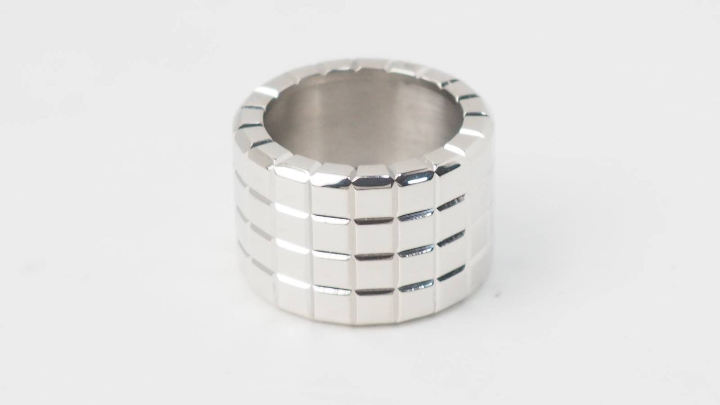 Bague Chopard Ice cube en or blanc