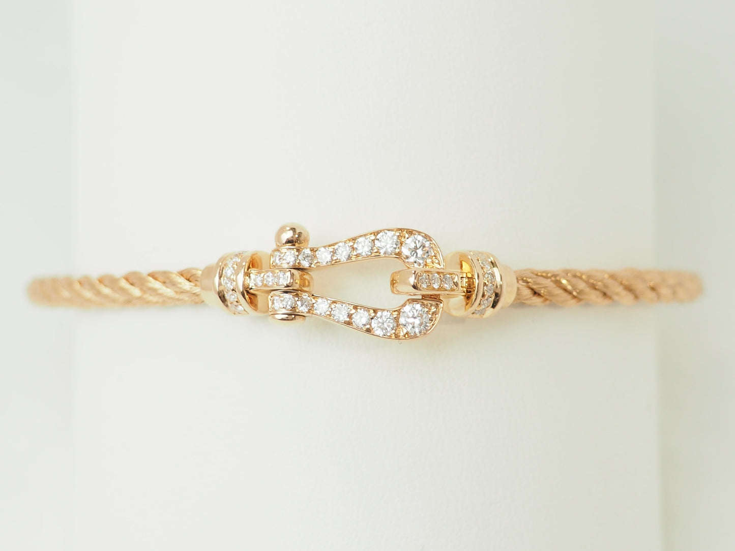 Bracelet Fred mini force 10 en or rose et diamants