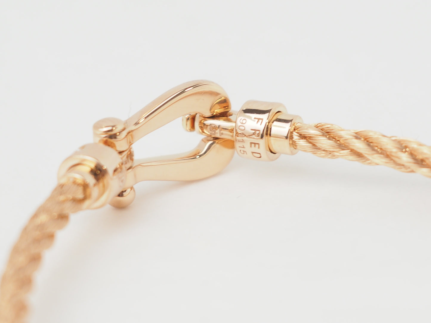 Bracelet Fred mini force 10 en or rose et diamants