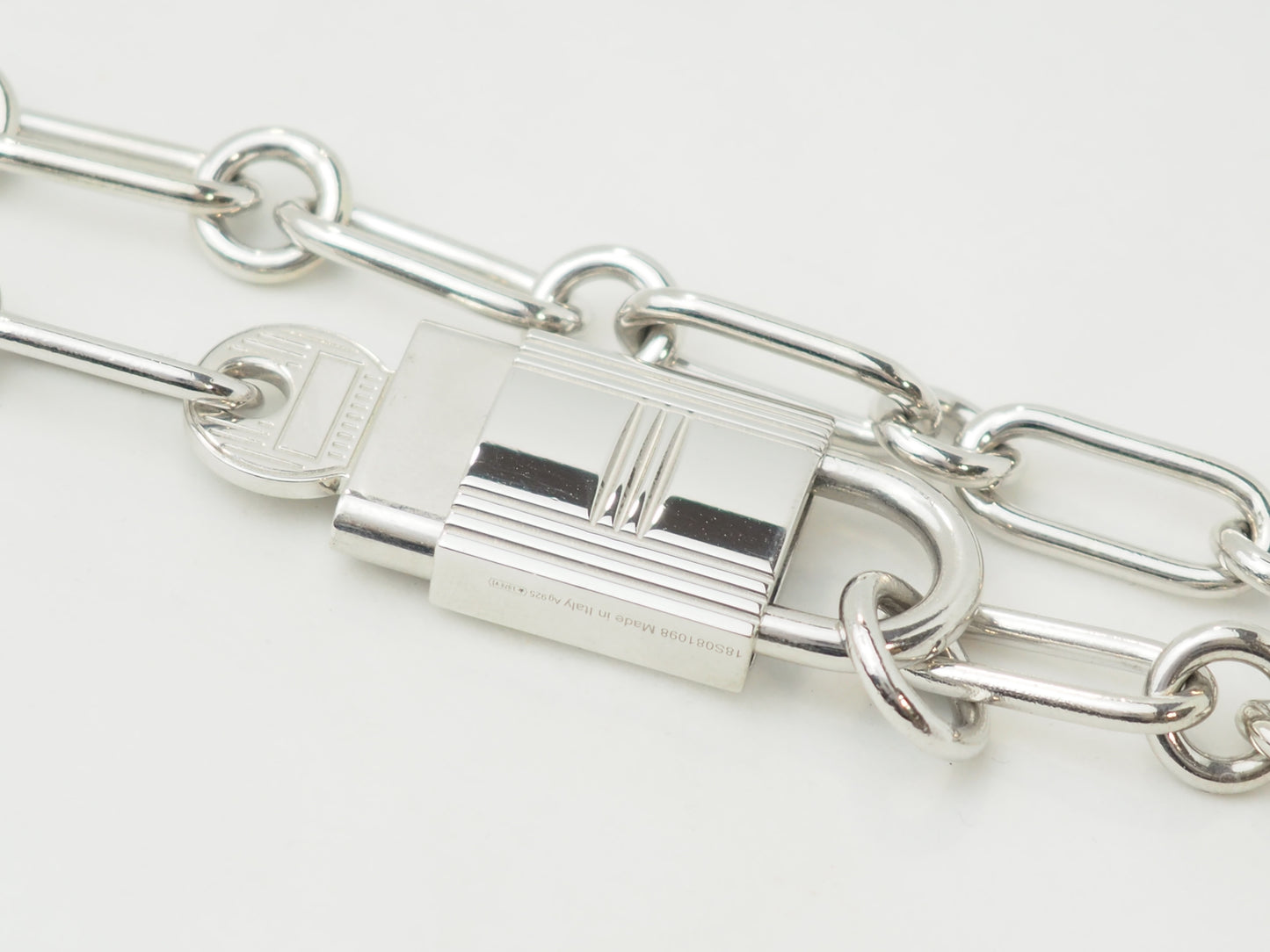 Bracelet Hermès AlphaKelly GM en argent