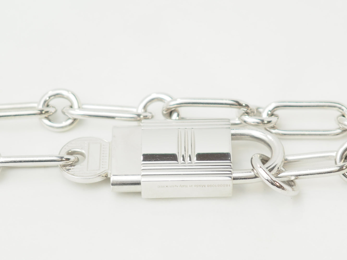 Bracelet Hermès AlphaKelly GM en argent