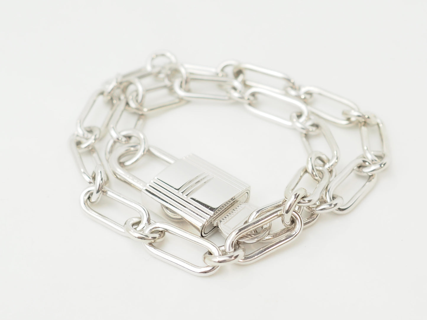 Bracelet Hermès AlphaKelly GM en argent