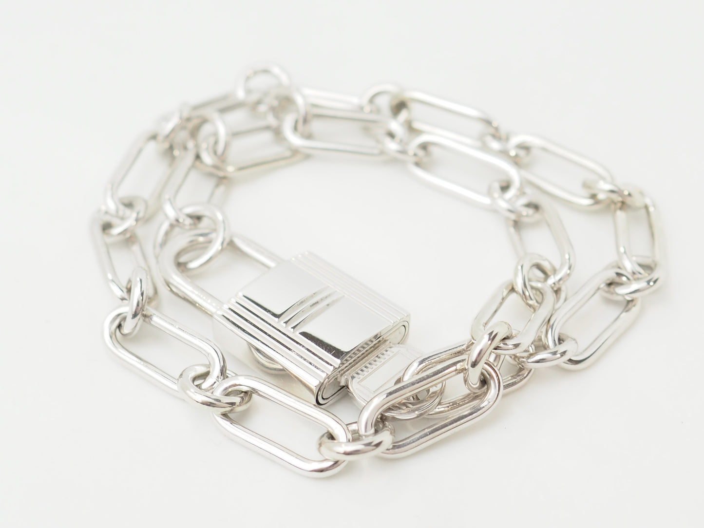 Bracelet Hermès AlphaKelly GM en argent