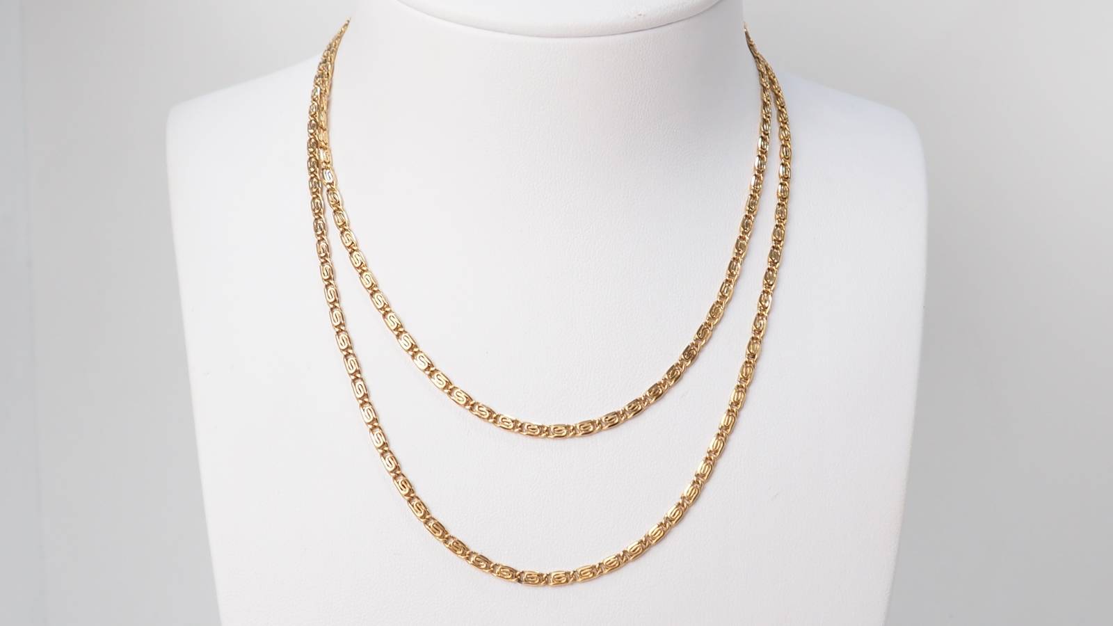 Collier maille plate 
