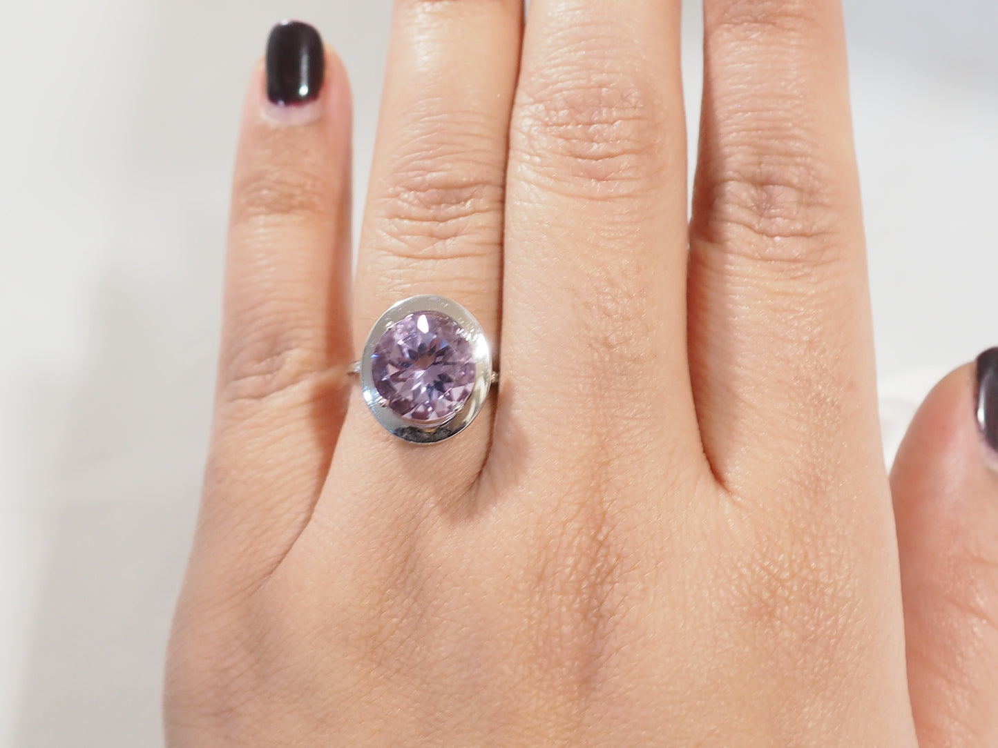 Bague Mauboussin "Vraiment jolie mon amour" en or blanc, Améthyste et diamants