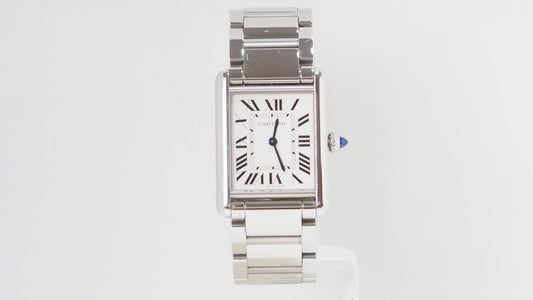 Montre Cartier Tank en acier