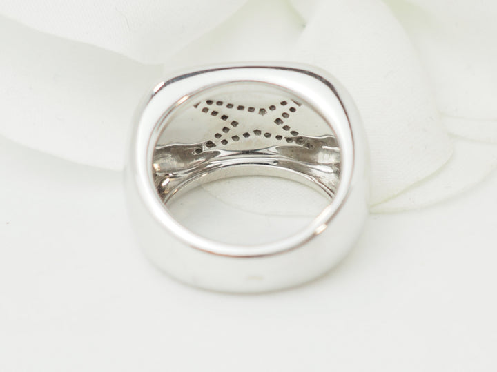 Bague Mauboussin "Grande vie" en or blanc, Nacre et diamants