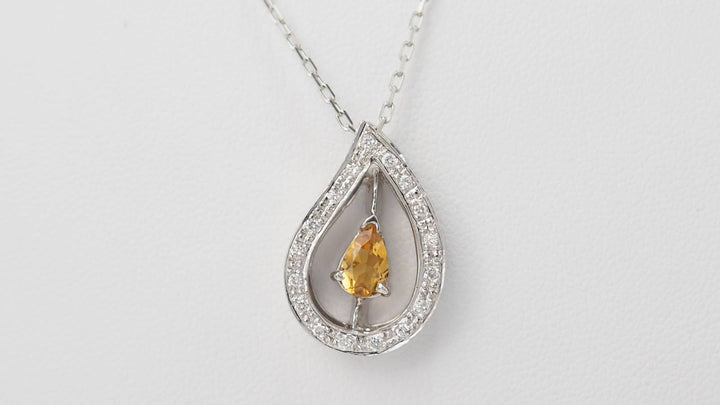 Collier en citrine et diamants