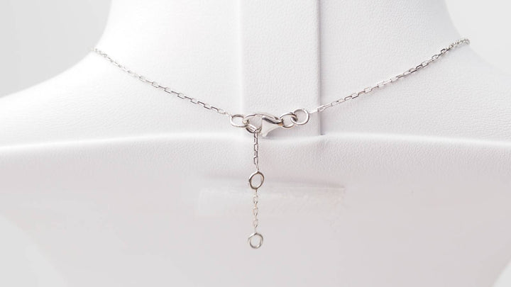 Collier en or blanc, citrine et diamants