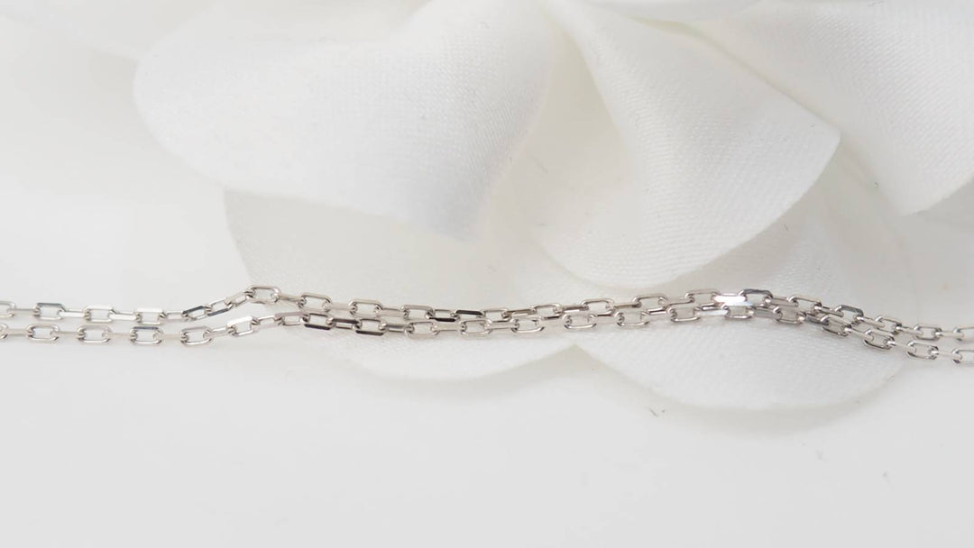 Collier en or blanc, citrine et diamants