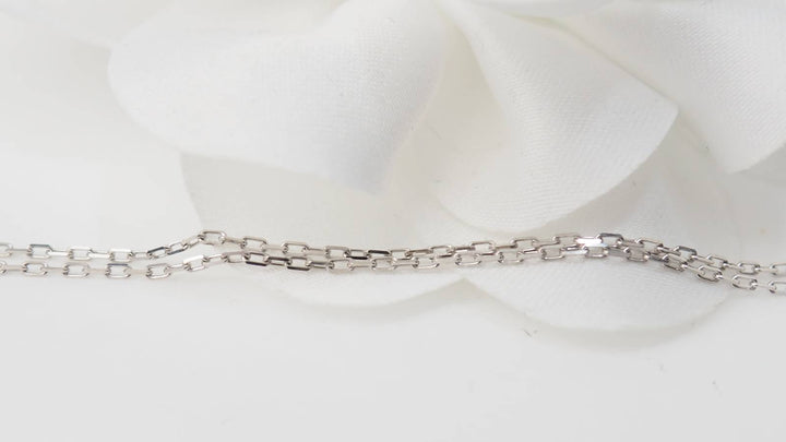 Collier en or blanc, citrine et diamants