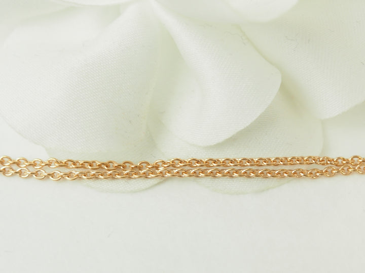Collier trèfle en or rose et diamants