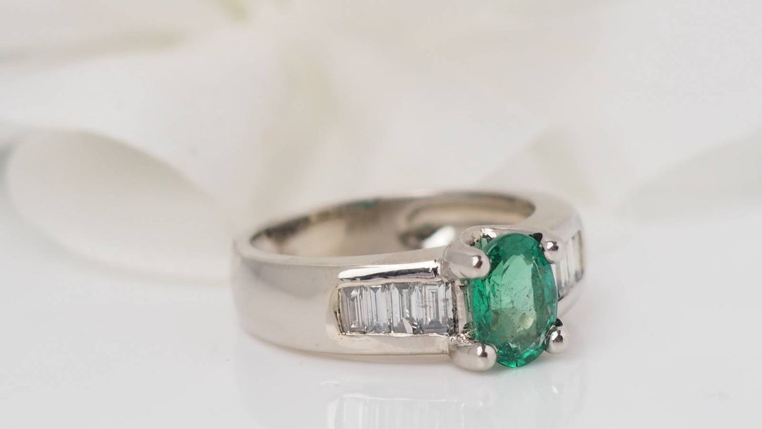 Bague en émeraude 