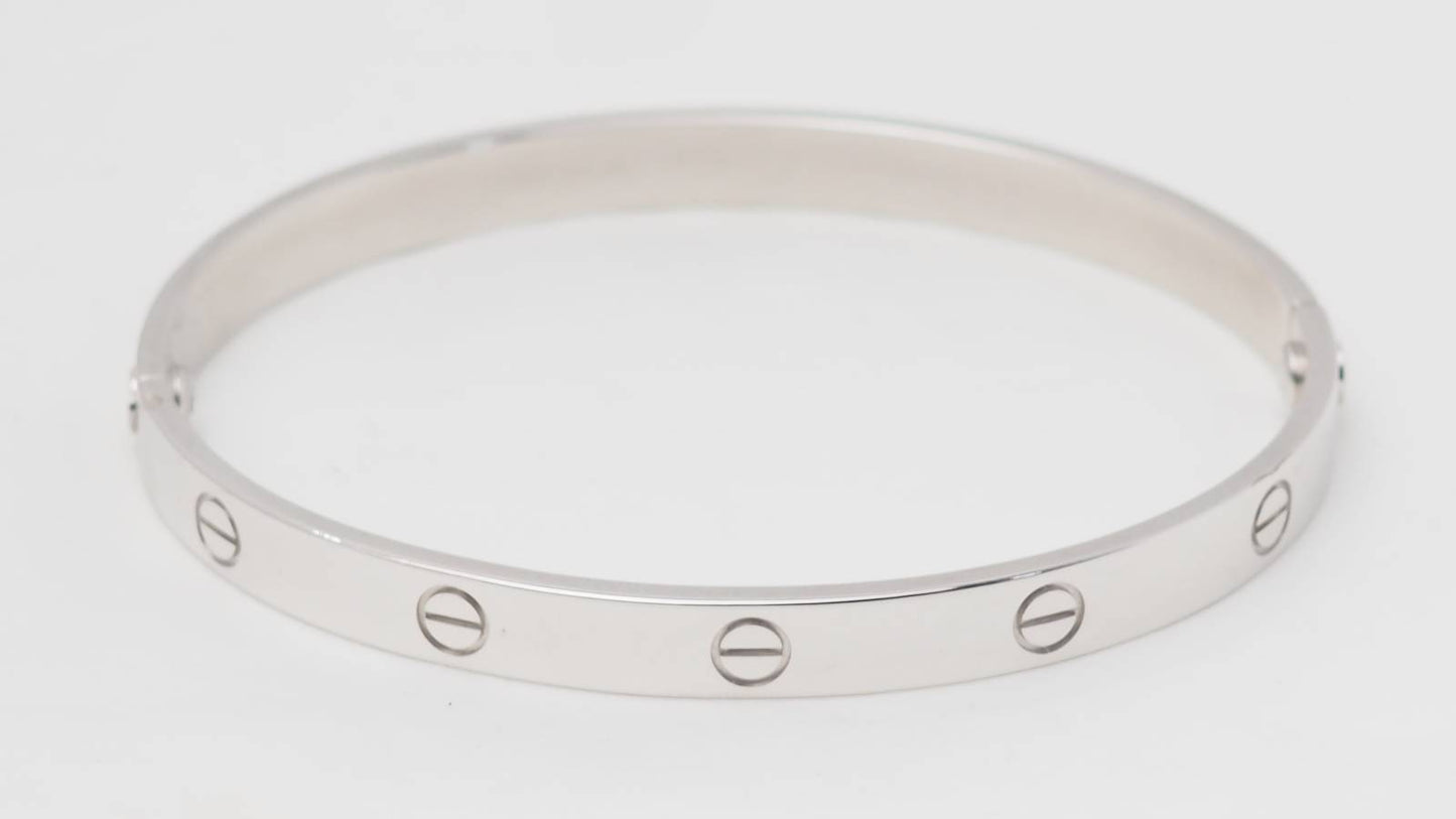 Bracelet Cartier Love en or blanc