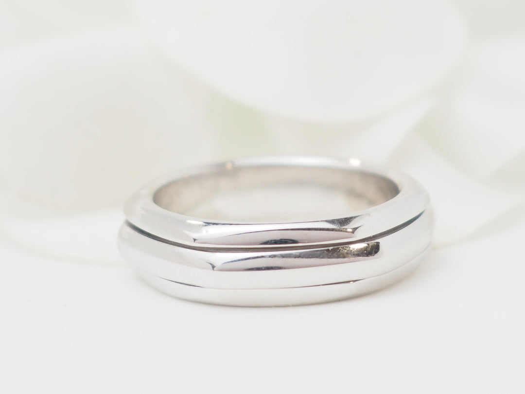 Alliance Piaget Possession en or blanc td54